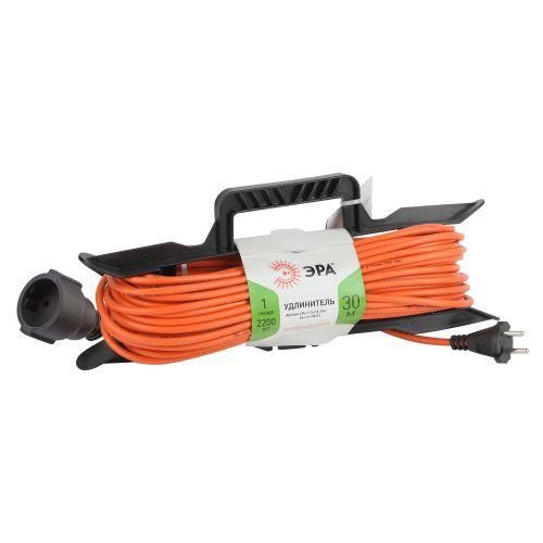 удлинитель-шнур на рамке 1х30м без заземл. 10а ip20 ufx-1-2х1.0-30m пвс 2х1 эра б0043041 от BTSprom.by