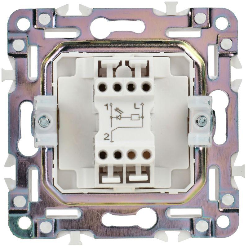  Выключатель 1-кл. SKANDY 10А SK-V07Bl с индикацией черн. IEK SK-V10-1-10-K02 фото в каталоге от BTSprom.by