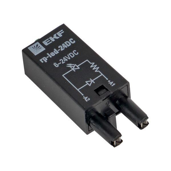  Модуль светодиодный 24 VDC для промежуточных реле RP AVERES EKF rp-led-24DC фото в каталоге от BTSprom.by