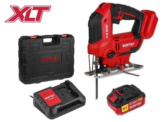 аккум. лобзик wortex cjs 8030 в чем. all1 xlt set 18 в, 500-3000 об/мин, 85 мм, 1х4 а*ч 1333371 от BTSprom.by