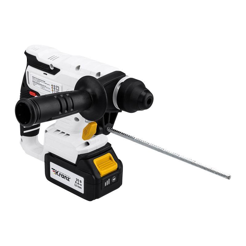  Перфоратор аккумуляторный SDS-plus 2.2Дж 1х4А.ч в кейсе Kranz KR-PT-120 фото в каталоге от BTSprom.by