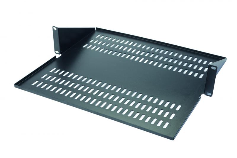 полка консольная 2u до 15кг с центральным креплением г=300мм eurolan 60a-02-30-20bl от BTSprom.by