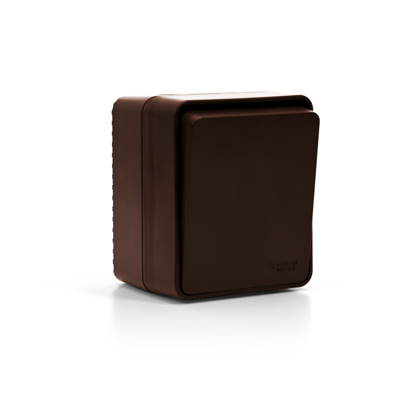  Выключатель кнопочный 1-кл. ОП AtlasDesign PROFI IP54 10AX корич. SE ATN546015 фото в каталоге от BTSprom.by