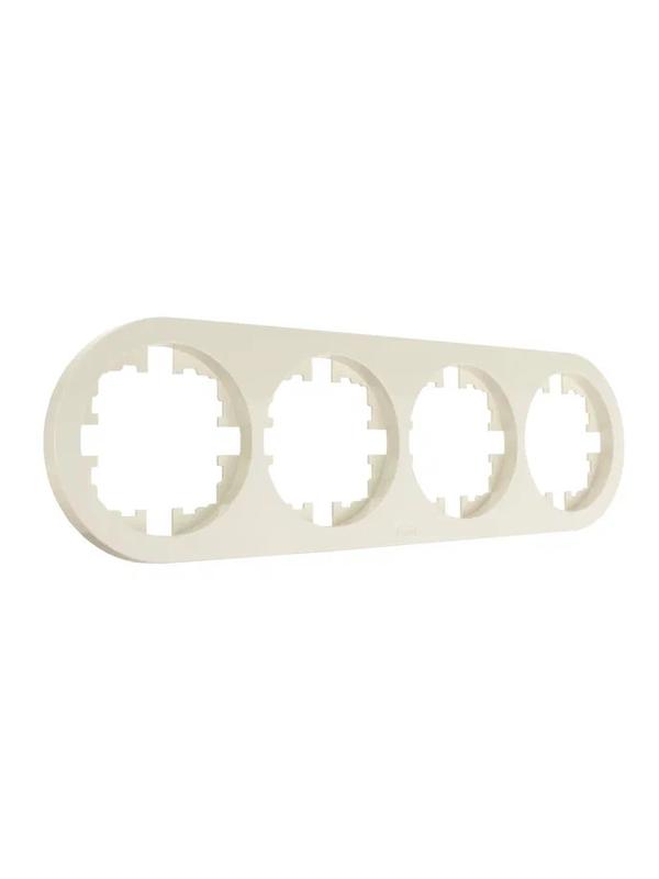  Рамка 4-м OSEN горизонт. круглая сл. кость LEZARD 744-9000-149 фото в каталоге от BTSprom.by