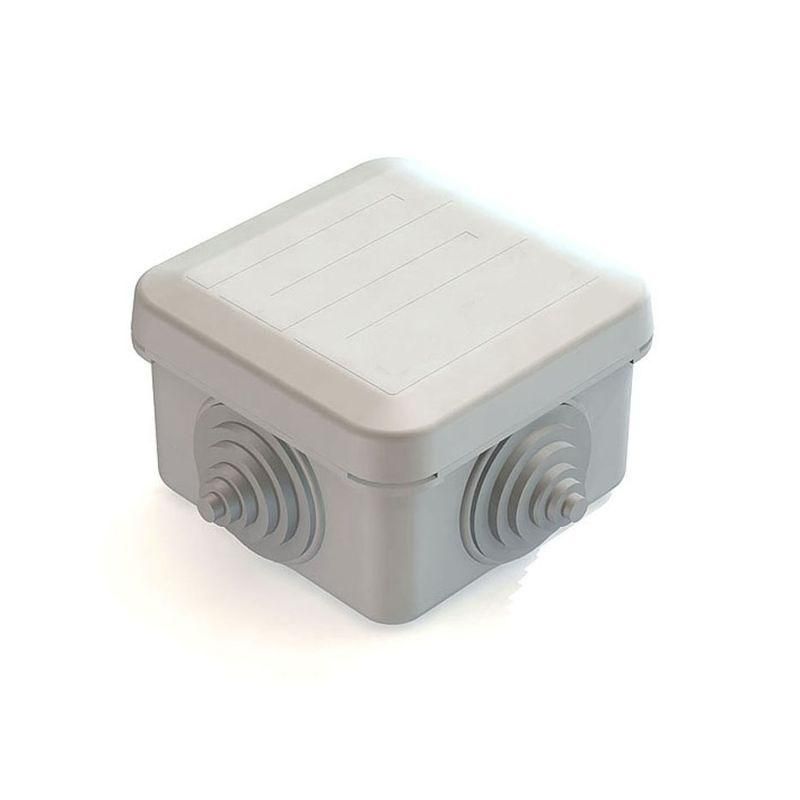 коробка распаячная для наружного монтажа 70х70х40мм ip55 4 гермоввода с защелк. крышкой chint 8820012 от BTSprom.by