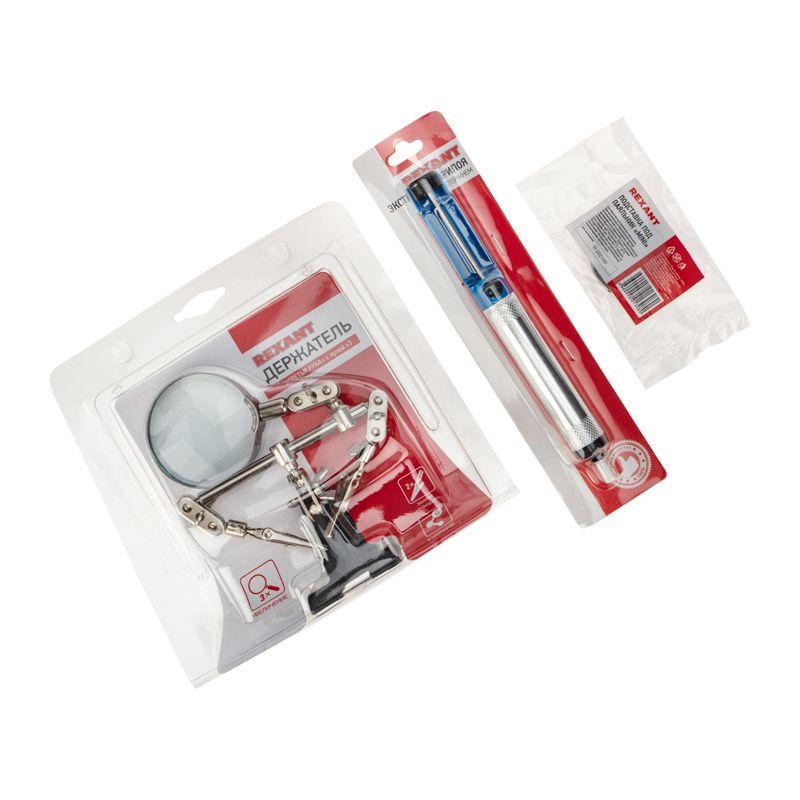  Набор К22 для пайки вспомогательный ("Третья рука" подставка экстрактор) Rexant 09-3762 фото в каталоге от BTSprom.by