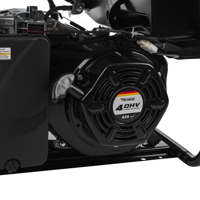  Генератор бензиновый KR5500EA 5.5кВт 230В 25л коннектор автоматики электростартер KRANZ KR-16-1135 фото в каталоге от BTSprom.by
