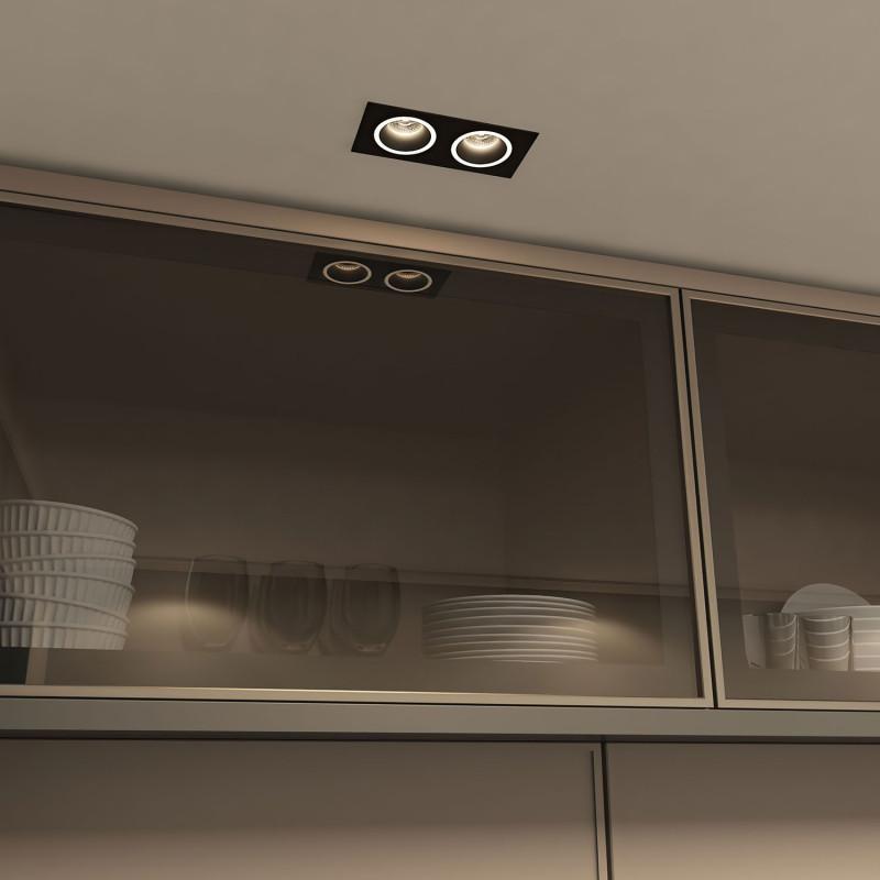  Светильник 15Вт GU10 IP20 LED встраив. алюм. черн. DENKIRS 680428 фото в каталоге от BTSprom.by