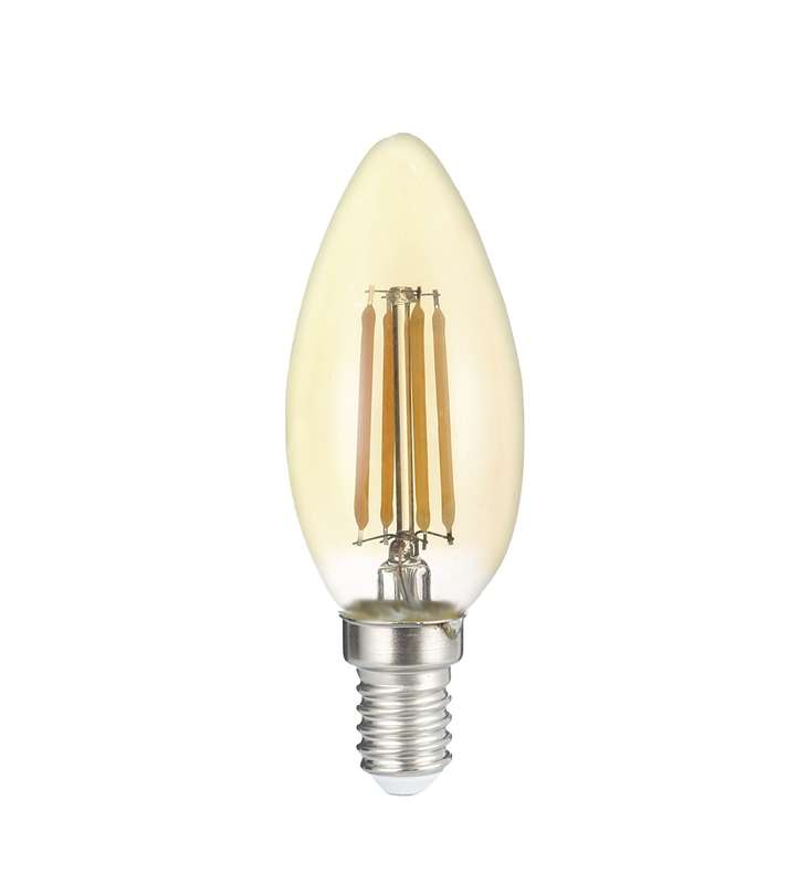 лампа светодиодная филаментная pled omni 8вт c35 3000к тепл. бел. e14 230в/50гц gold jazzway 5020917 от BTSprom.by