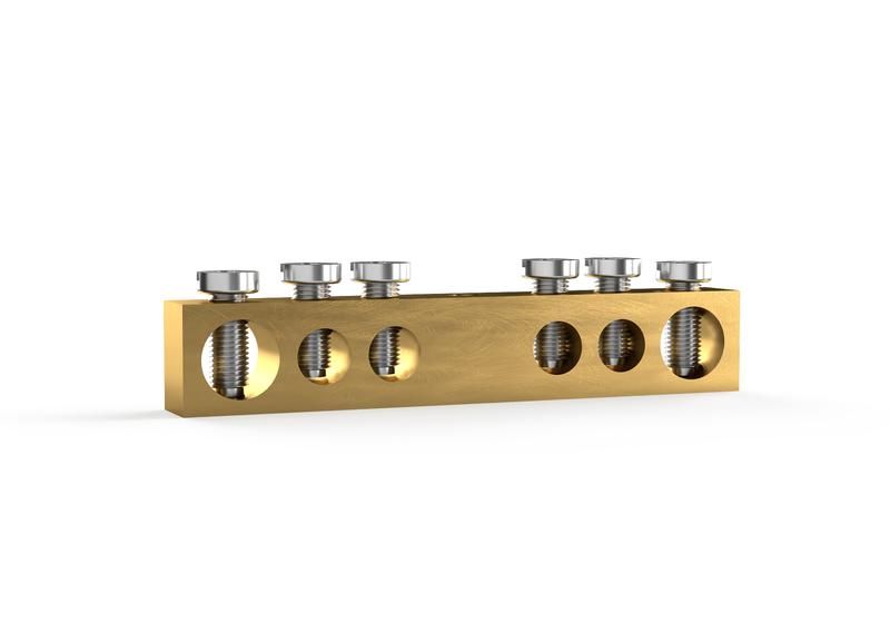 шина pen "земля-ноль" 6х9мм 6 отвер. латунь tokov electric tke-bcb-69-6-n/pen от BTSprom.by