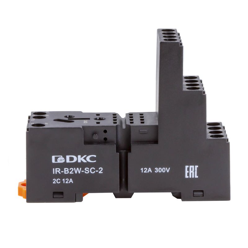 колодка 3-х уровневая с винтовыми клеммами для реле на 2 группы контактов ir-w2co dkc ir-b2w-sc-2 от BTSprom.by