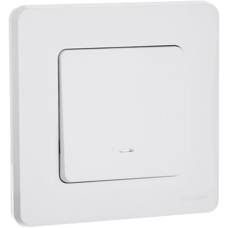  Выключатель 1-кл. Inspiria 10А IP20 250В 10AX с подсветкой/индикацией механизм бел. IEK 673610 фото в каталоге от BTSprom.by