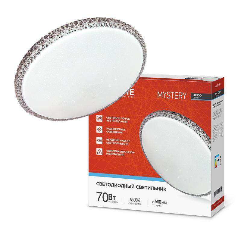 светильник светодиодный deco mystery 70вт 6500к 6300лм 230в 500х73мм in home 4690612052496 от BTSprom.by