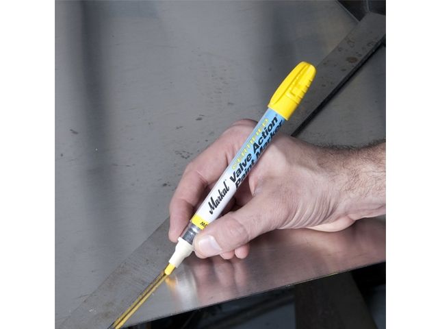 маркер промышл. перманентный на основе жидк. краски markal certified valve action красный (для нержавеющей стали. толщина линии 3 мм. цвет красный) 96882 от BTSprom.by