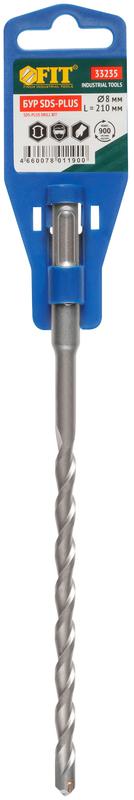  Бур по бетону SDS PLUS син. корпус 8х210мм FIT 33235 фото в каталоге от BTSprom.by