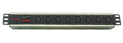 блок розеток 8-м 10а iec 60320 c13 для 19дюйм шкафов амперметр dkc r519iec8amc14 от BTSprom.by