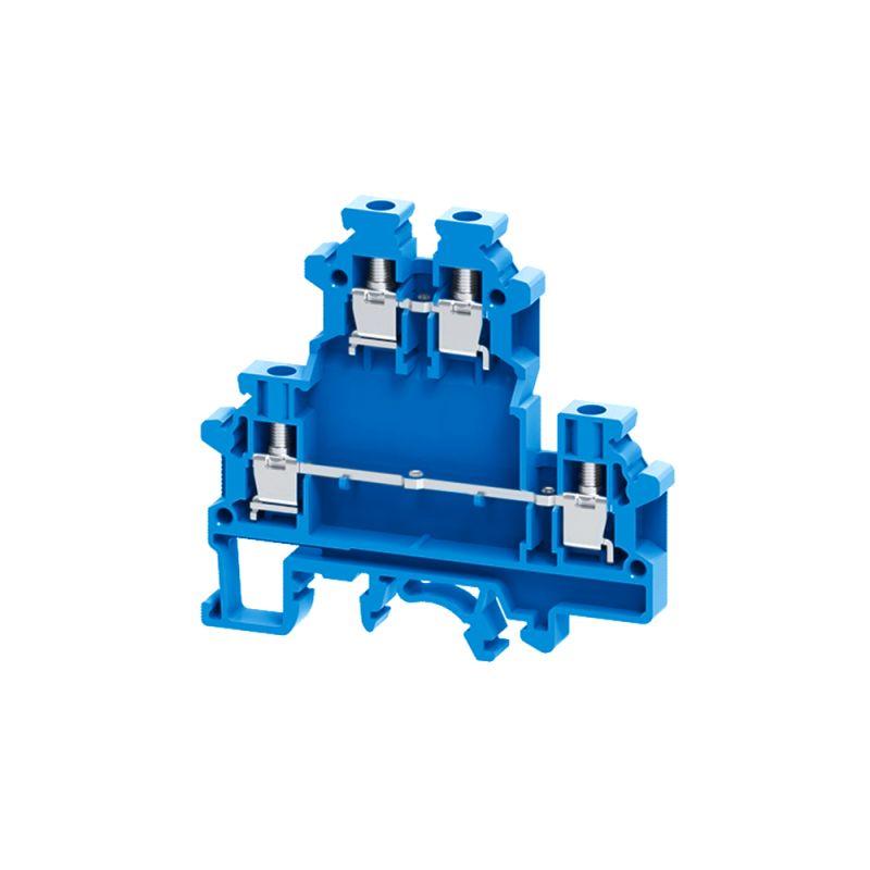 клемма двухъярусная винтовая opticlip cdl-4-2l-i-bu син. кэаз 289804 от BTSprom.by