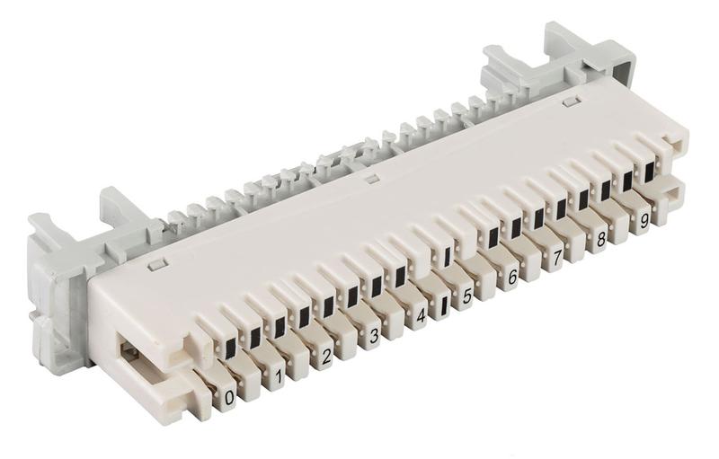  Плинт универсальный ПВТ-10Р-5е 10 пар размыкаемые контакты 0...9 ССД 120902-00081 фото в каталоге от BTSprom.by