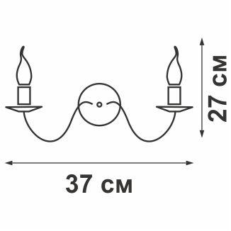 светильник настенный 2хe14 макс. 40вт vitaluce v3354/2a от BTSprom.by
