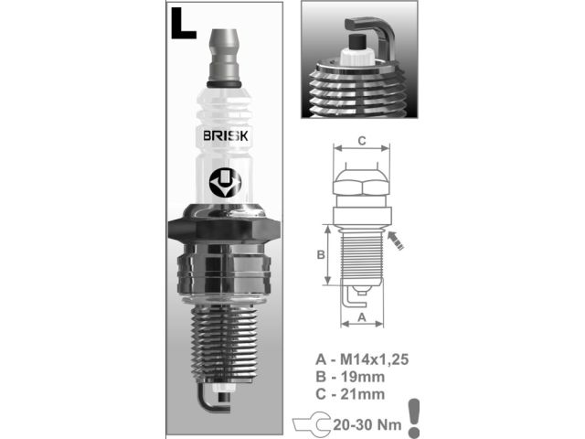 свеча зажигания brisk lr15yc в блистере 443221314410-l от BTSprom.by