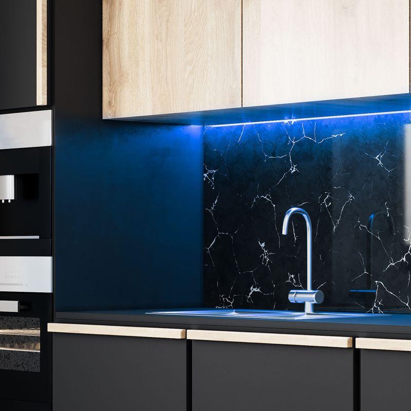  Лента светодиодная Basic 5050/60-SMD 10Вт/м RGB IP20 700лм/м 12В 10мм драйвер (уп.3м) GAUSS BT041 фото в каталоге от BTSprom.by