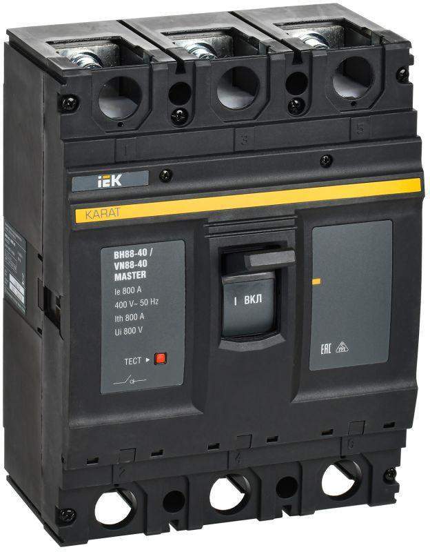 выключатель-разъединитель 3п 800а вн88-40 karat master iek kam-vn60-3-0800 от BTSprom.by