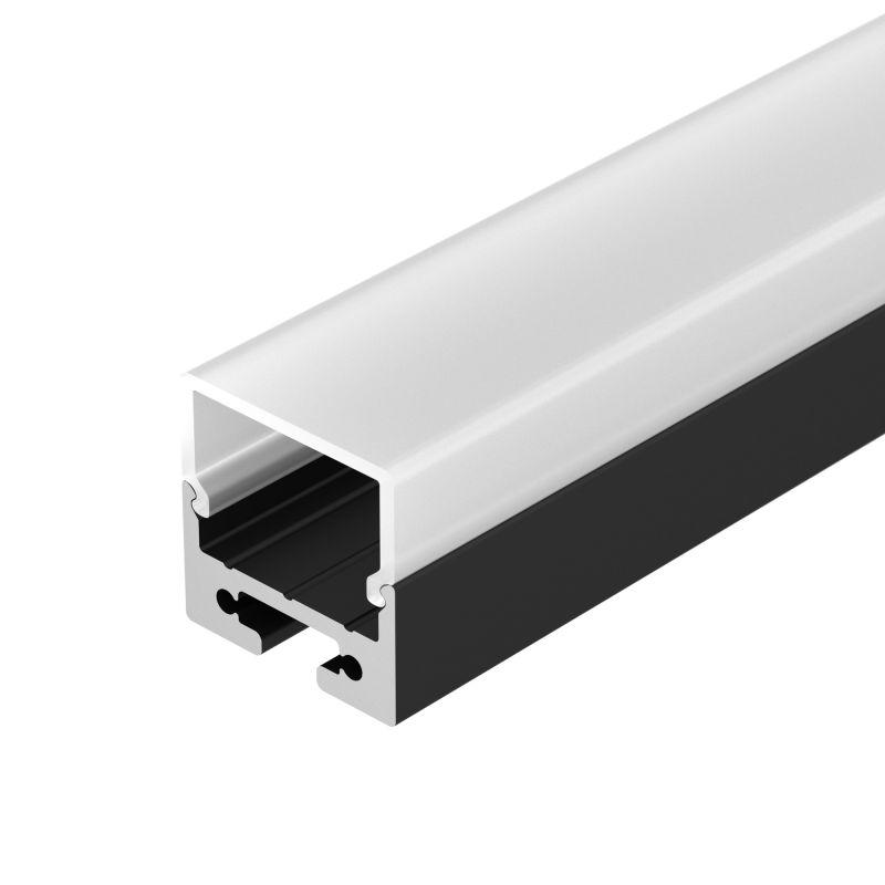 профиль sl-line-2011m-2500 black+opal square l2500 с экраном алюм. arlight 027993 от BTSprom.by