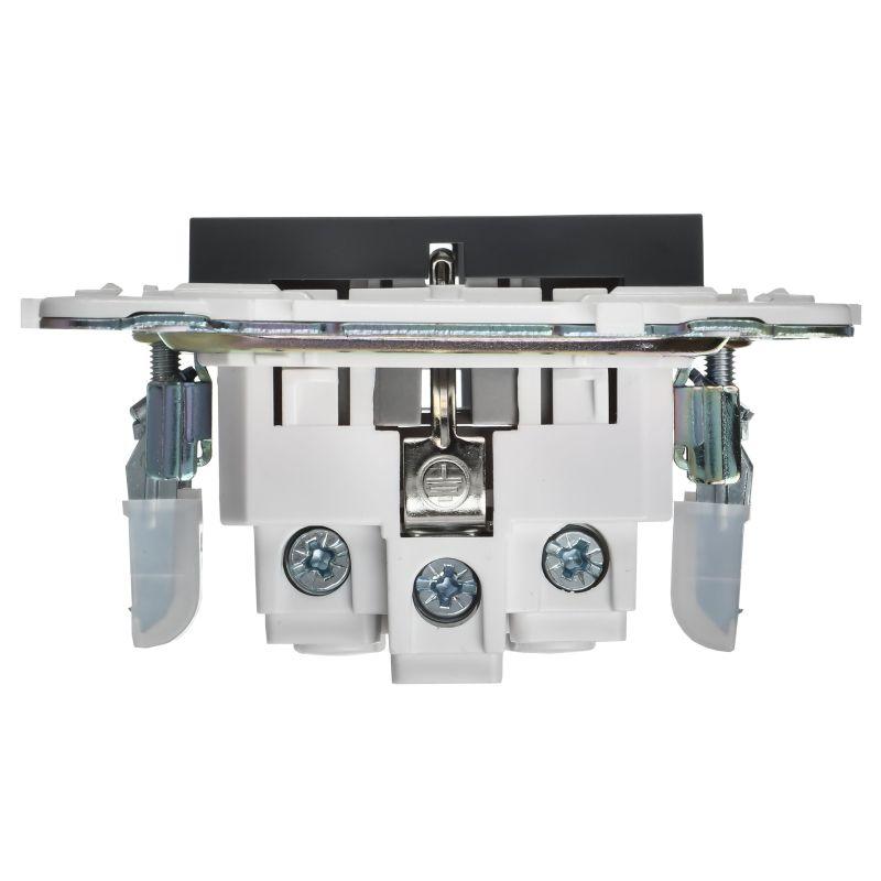  Розетка SKANDY 16А с заземл. без защ. шторок SK-R05T титан IEK SK-R11-16-K48 фото в каталоге от BTSprom.by