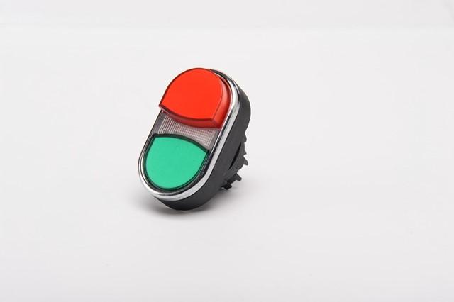 головка для кнопки сдвоенной выступающей красн./зел. emas bdk21ky от BTSprom.by
