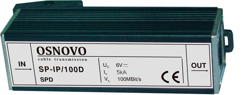 устройство грозозащиты sp-ip/100d для локал. вычислит. сети (скорость до 100мб/с) osnovo 11341 от BTSprom.by
