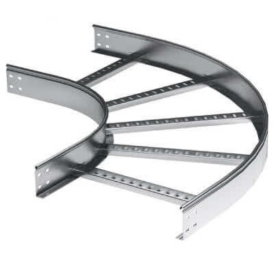 угол горизонтальный 90град. 100х500 r-600 лонжерон 1.5мм в компл. с крепежн. элемент. и соед. пластинами цинк-ламель dkc lic1650kzl от BTSprom.by