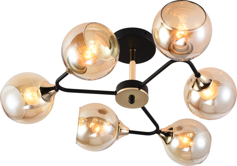 люстра alison 3138-306 6хe27 60вт модерн rivoli б0055386 от BTSprom.by