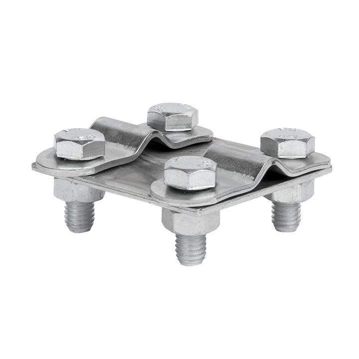 зажим контрольный прут-прут (пластина 57х57мм) ni proxima ekf lp-55611-ni от BTSprom.by