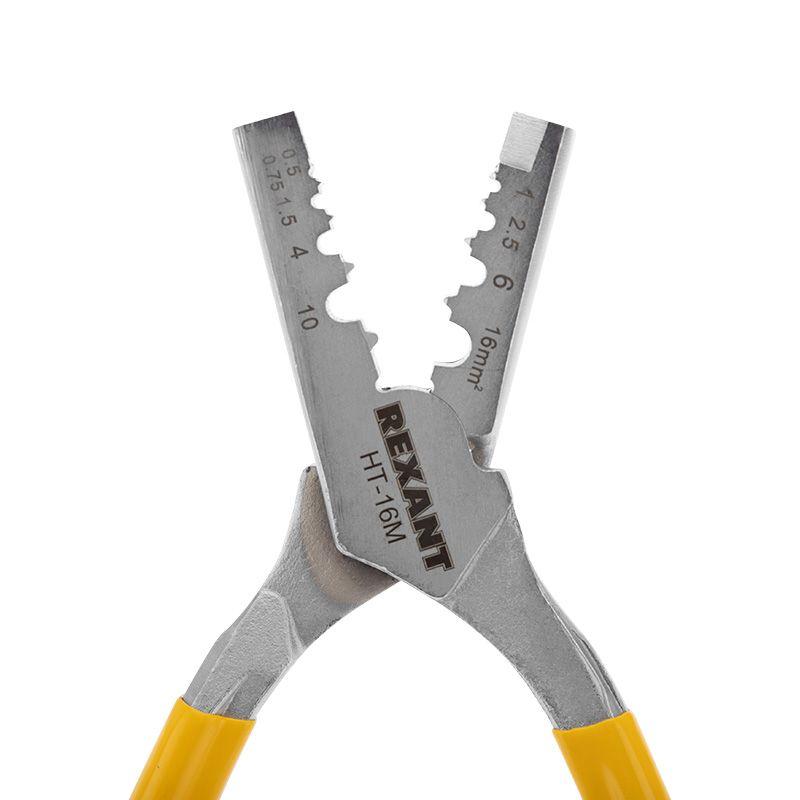  Пресс-клещи для обжима втулочных наконечников 0.5-16кв.мм (HT-16M) Rexant 12-3208 фото в каталоге от BTSprom.by