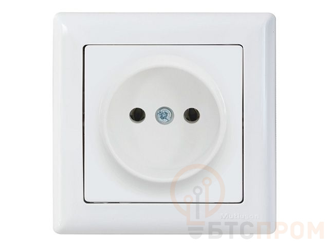 Розетка 1-ая (скрытая, б/з) белая, DARIA, MUTLUSAN (10 A, 250 V, IP 20) 2120 601 0201 фото в каталоге от BTSprom.by  Розетка 1-ая (скрытая, б/з) белая, DARIA, MUTLUSAN (10 A, 250 V, IP 20) 2120 601 0201 фото в каталоге от BTSprom.by