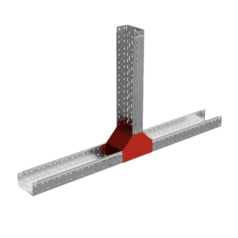 Отвод для лотка Т-образ. вертикал. вверх 150х100 "ПЛЮС" TDNplus100-150 INOX304 КМ PL6219 фото в каталоге от BTSprom.by