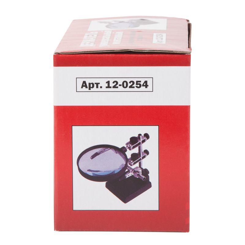  Держатель "третья рука" с лупой х3 d60 мм (ZD-10H) REXANT 12-0254 фото в каталоге от BTSprom.by