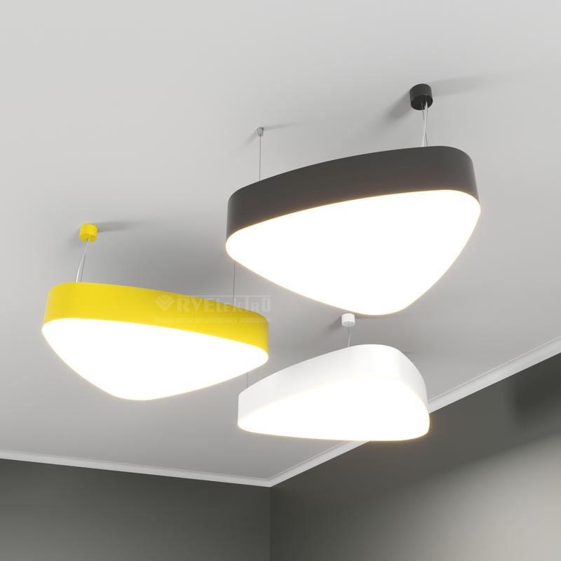 светильник светодиодный rve-lbx-litus-900-p 92вт 4000к 900х855х100мм подвесной бел. rvelektro rve00000799 от BTSprom.by