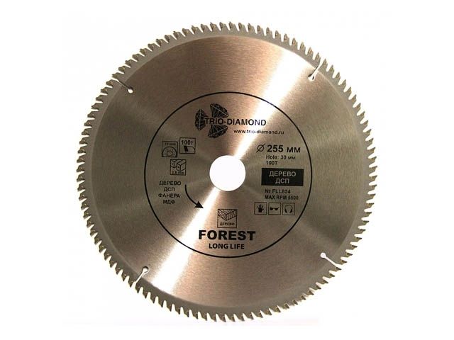 диск пильный 255х30 мм 100 зуб. trio-diamond fll834 от BTSprom.by диск пильный 255х30 мм 100 зуб. trio-diamond fll834 от BTSprom.by