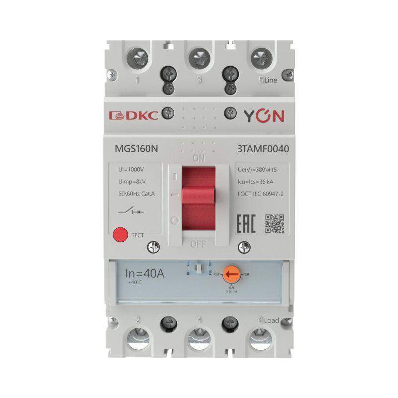 Выключатель автоматический MGS160 3P 32-40A 36kA YON MGS160N-3TAMF0040 фото в каталоге от BTSprom.by  Выключатель автоматический MGS160 3P 32-40A 36kA YON MGS160N-3TAMF0040 фото в каталоге от BTSprom.by