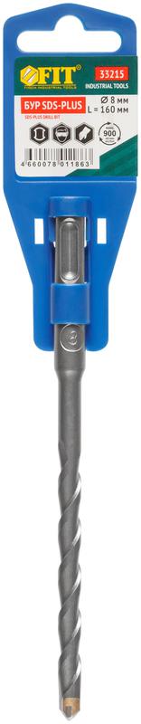  Бур по бетону SDS PLUS 8х160мм син. корпус FIT 33215 фото в каталоге от BTSprom.by