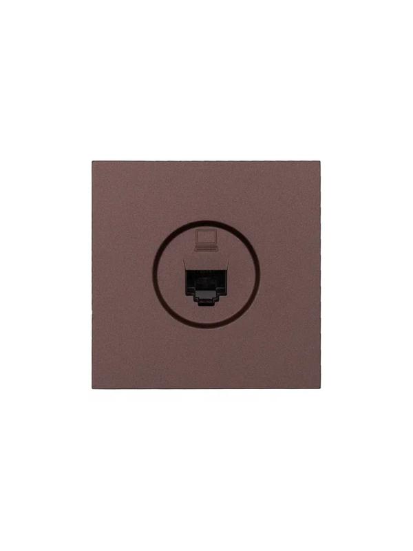 розетка компьютерная 1-мест. сп zima ip20 шоколад lezard 704-7388-139 от BTSprom.by