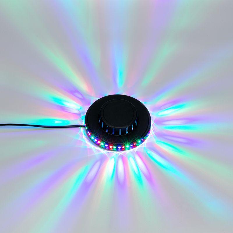  Диско-лампа светодиодная "Летающая тарелка" 48 LED 230В черн. Neon-Night 601-260 фото в каталоге от BTSprom.by