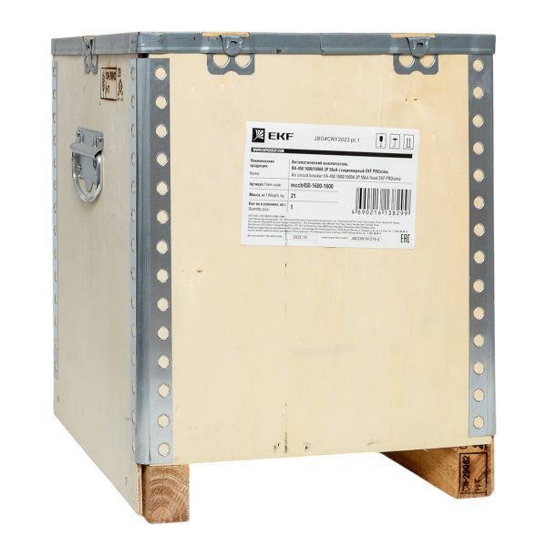  Выключатель автоматический 3п 1600/1600А 55кА ВА-450 стац. EKF mccb450-1600-1600 фото в каталоге от BTSprom.by