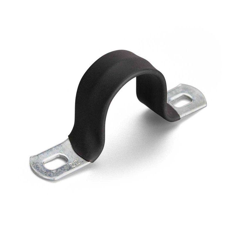 скоба крепежная двухлапковая смд-п d16-17мм метал. с полимер. покрытием (уп.100шт) fortisflex 62981 от BTSprom.by