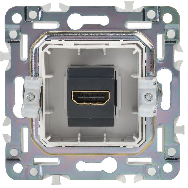  Розетка HDMI SKANDY SK-H01W арктич. бел. IEK SK-H10-K01 фото в каталоге от BTSprom.by