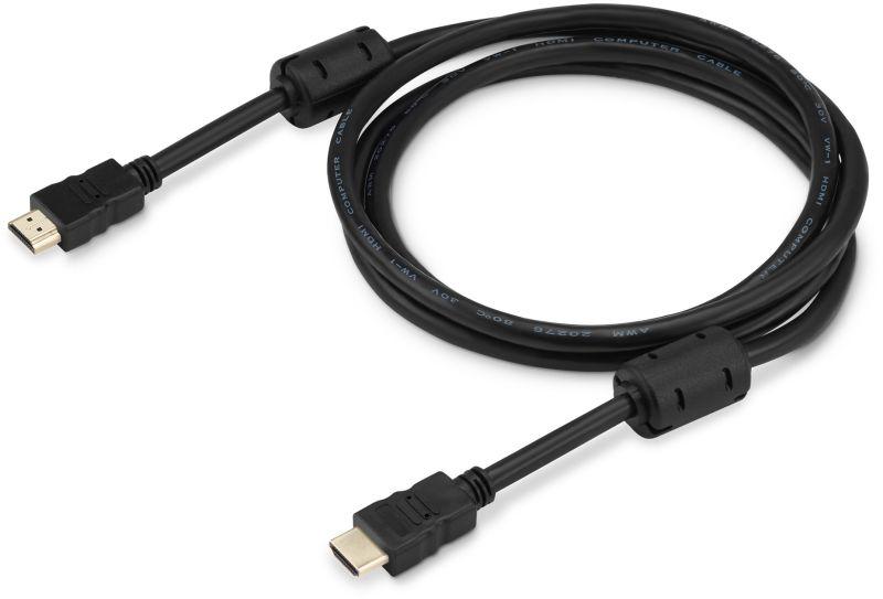 кабель аудио-видео hdmi 1.4 hdmi (m)/hdmi (m) 1.8м. феррит.кольца черн. (hdmi-19m/19m-1.8m-mg) buro 817219 от BTSprom.by