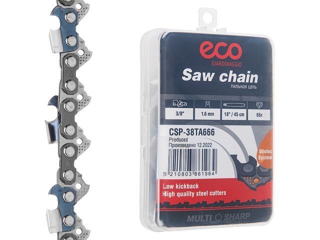 цепь 45 см 18" 3/8" 1.6 мм 66 зв. 38ta (в пласт. боксе) eco csp-38ta666 от BTSprom.by