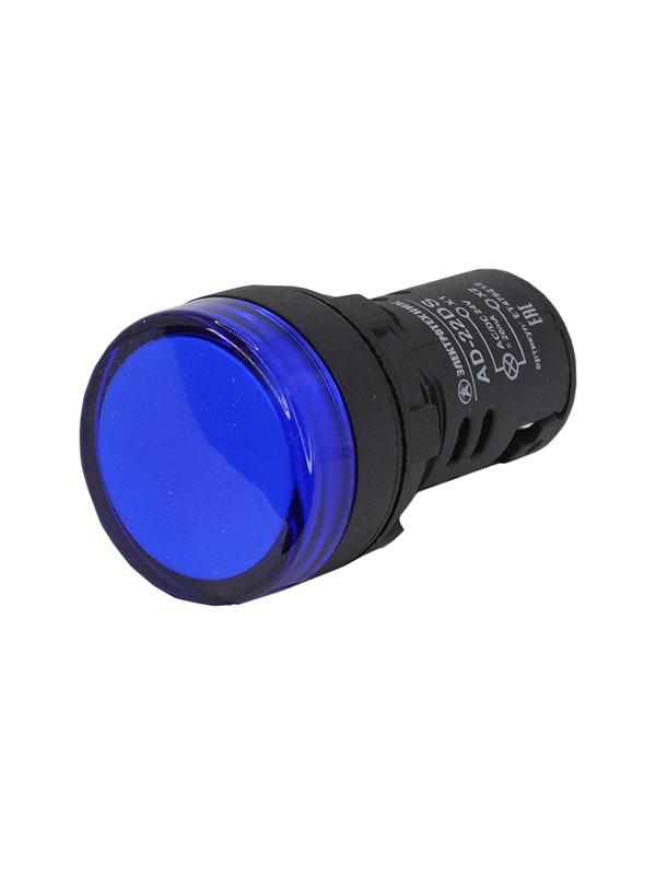 лампа индикаторная ad-22ds светодиодная матрица d22мм 24в ac/dc ip65 син. электротехник et479212 от BTSprom.by