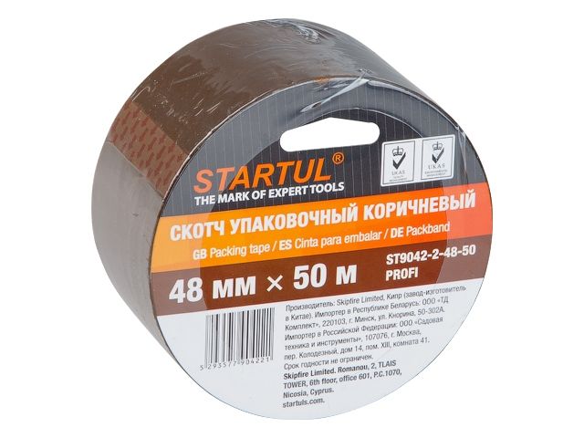 скотч упаковочный коричневый 48ммх50м startul profi (st9042-2-48-50) (плотность 45мкм) st9042-2-48-50 от BTSprom.by